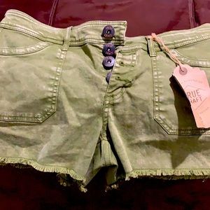 Army green shorts brand newe